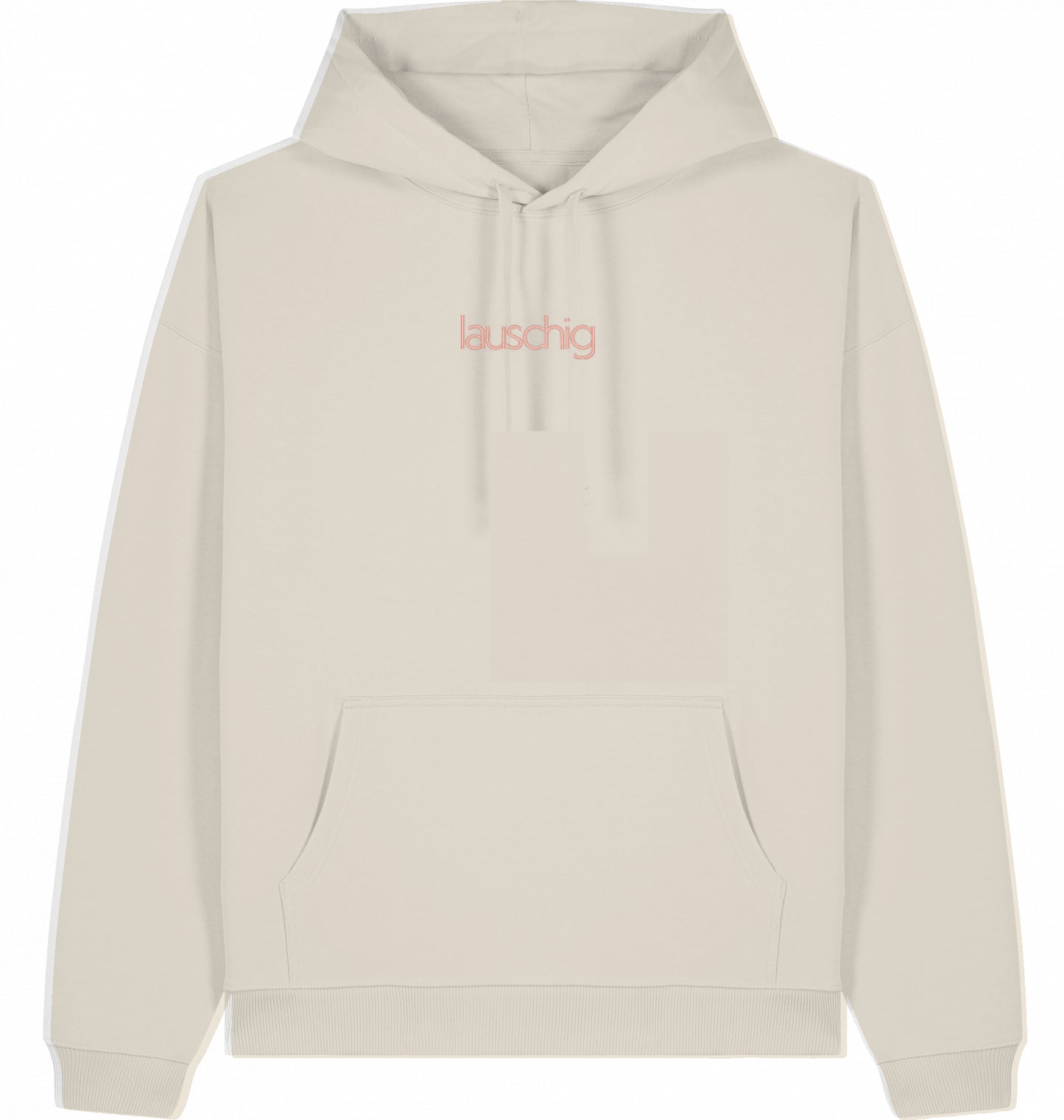 lauschig hoodie oversized coral logo