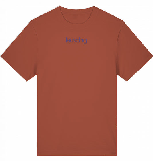 lauschig shirt lässig purple logo