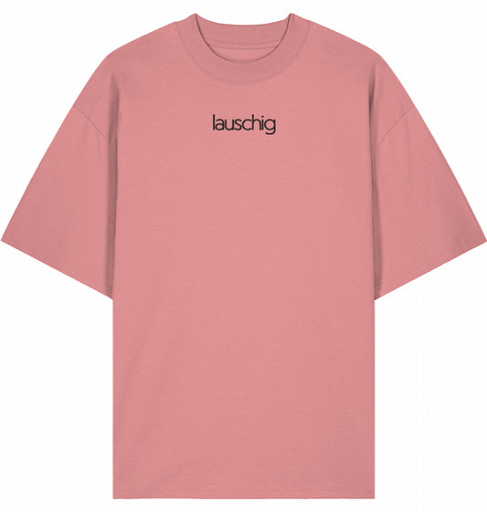 lauschig t-shirt oversized black logo