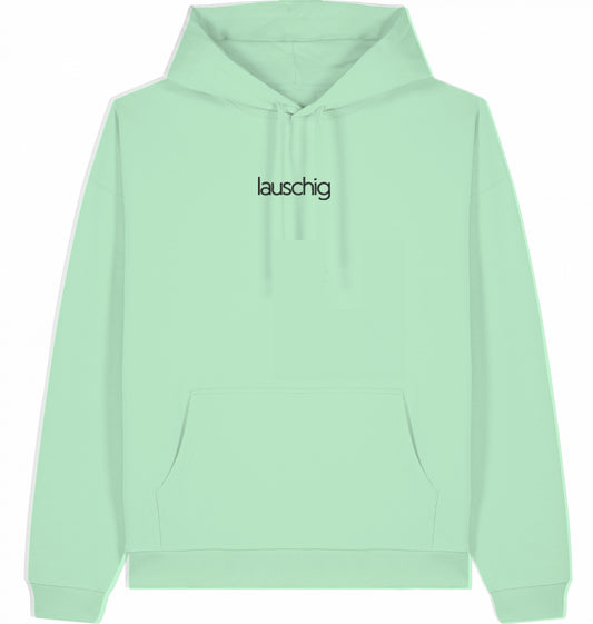 lauschig hoodie oversized black logo