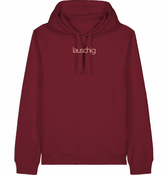 lauschig hoodie coral logo