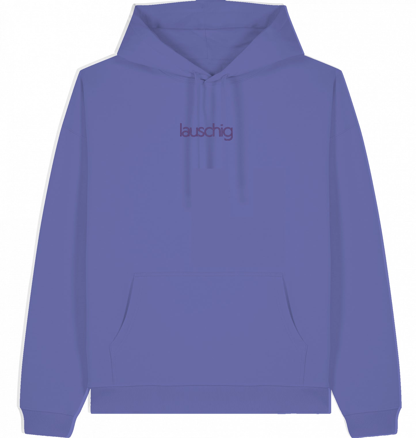 lauschig hoodie oversized purple logo