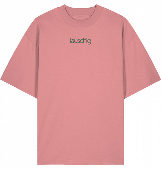 lauschig t-shirt oversized green logo