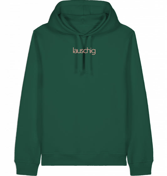 lauschig hoodie coral logo